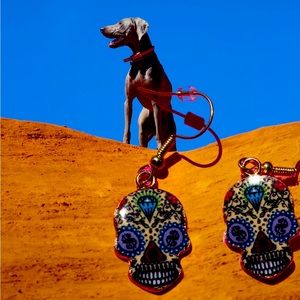 Sugar skull earrings